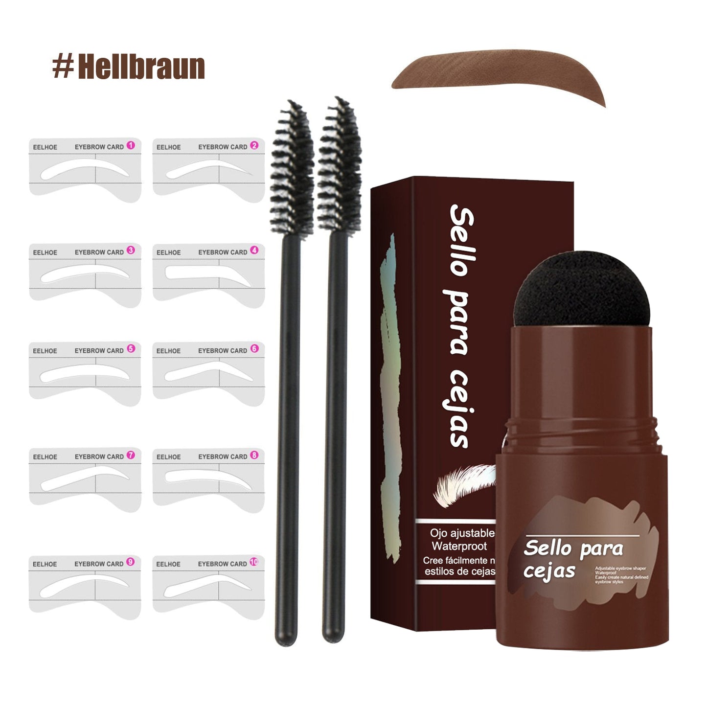 Perfekte Augenbrauen Schablone & Stempel Kit
