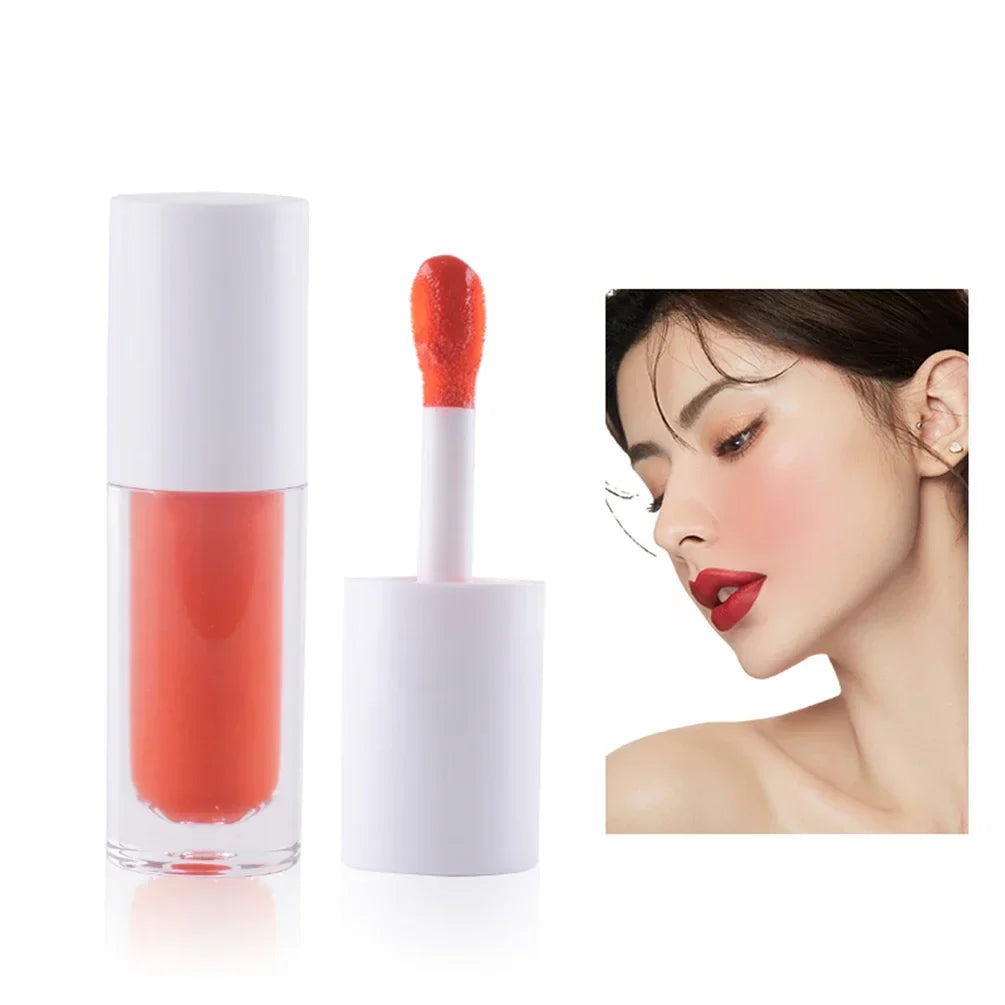 Round Tube White Box Powder Blusher Milk Muticolor Pigment Waterproof Private Label Liquid Blush Custom Bulk Eye Makeup Beauty
