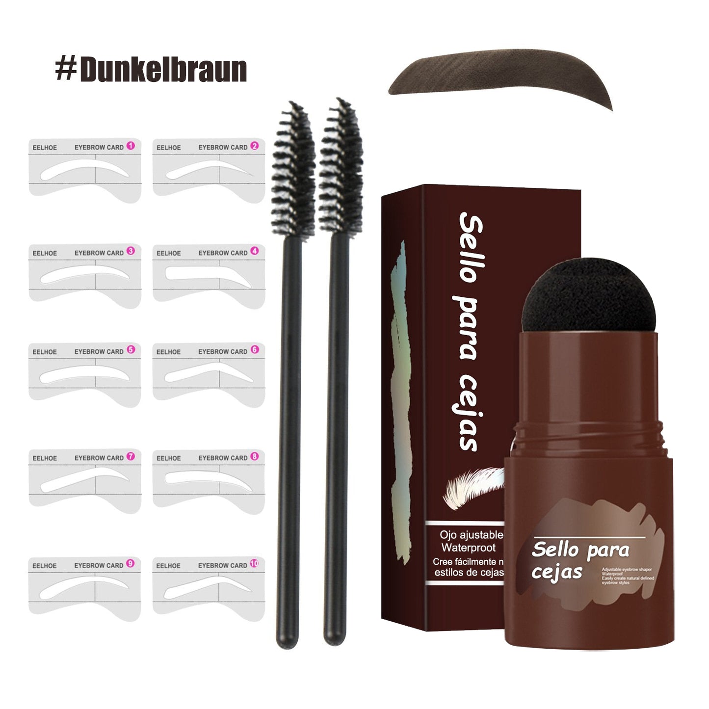 Perfekte Augenbrauen Schablone & Stempel Kit
